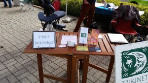 Massage booth promo materials